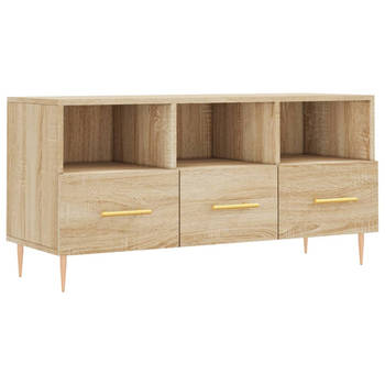 The Living Store TV-meubel Sonoma Eiken - 102 x 36 x 50 cm - Stevig en praktisch design