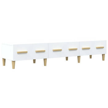 The Living Store TV-meubel - Moderne witte mediakast - 150 x 34.5 x 30 cm - Stevig en ruim