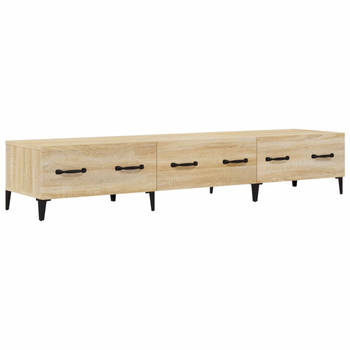 The Living Store Televisiemeubel Sonoma Eiken - Moderne Media-kast - 150 x 34.5 x 30 cm - Stevig - Voldoende