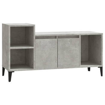 The Living Store Tv-kast Betongrijs 100x35x55 cm - Klassiek design