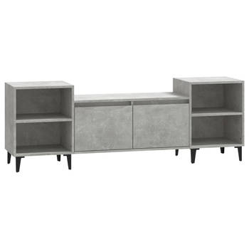 The Living Store TV-kast - Betongrijs - 160 x 35 x 55 cm - Stevig materiaal