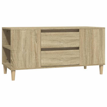 The Living Store TV-meubel - Scandinavische stijl - 102 x 44.5 x 50 cm - Sonoma eiken