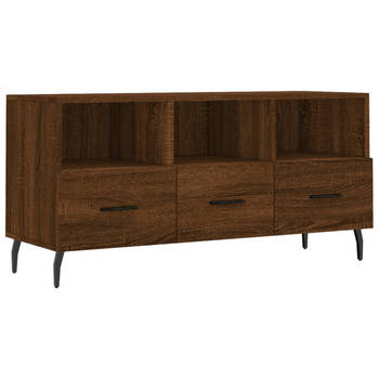 The Living Store Tv-meubel Bruineiken - 102 x 36 x 50 cm - Stijlvol Design