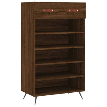 The Living Store Schoenenkast - X - Kasten - 60 x 35 x 105 cm - Bruineiken