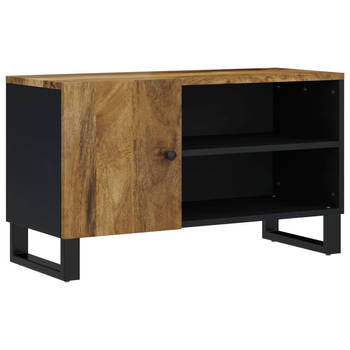 The Living Store Mangohout TV-meubel - Massief - 80 x 33 x 46 cm - Honingbruin