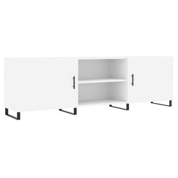 The Living Store TV-meubel Nordic - TV-meubels - 150x30x50 cm - wit