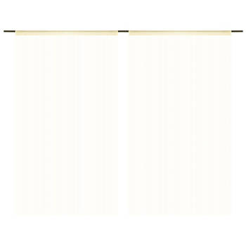 The Living Store - Vliegengordijnen - 140 x 250 cm - 100% polyester - Crème kleur