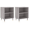 The Living Store Bedkasten - Grijs Sonoma Eiken - 40 x 30 x 50 cm - Duurzaam materiaal