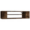 The Living Store TV-Hangkast Gerookt Eiken 100x30x26.5 cm - Duurzaam Hout - Voldoende Opbergruimte