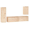 The Living Store Televisiemeubel - Classic Pine - Set van 4 - 80x30x35 cm - 30x30x60 cm - 30x30x100 cm