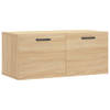 The Living Store Wandkast - Wandgemonteerd - Sonoma Eiken - 80 x 36.5 x 35 cm - Duurzaam materiaal