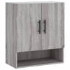 The Living Store Wandkast - The Living Store - Wandkasten - 60 x 31 x 70 cm - Grijs Sonoma Eiken