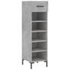 The Living Store Schoenenkast - Betongrijs - 30 x 35 x 105 cm - Duurzaam materiaal