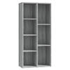 The Living Store Boekenkast Grijs Sonoma Eiken - 50 x 25 x 106 cm - Stevig materiaal