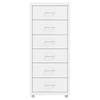 The Living Store Archiefkast - 6 lades - 28 x 41 x 69 cm - Metalen handvatten