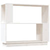 The Living Store Boekenkast - Massief Grenenhout - 80 x 25 x 70 cm - Wit