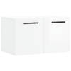 The Living Store Wandkast - Wandgemonteerd - 60x36.5x35 cm - Hoogglans wit