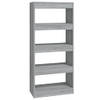 The Living Store Boekenkast Hout - 60 x 30 x 135 cm - Grijs Sonoma Eiken