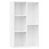 The Living Store Boekenkast - 50 x 25 x 80 cm - Wit - Spaanplaat