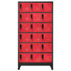 The Living Store Lockerkast - Modern - Opbergkast - 90x40x180 cm - Staal