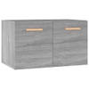 The Living Store wandkast - - Kasten - 60x36.5x35 cm - Grijs sonoma eiken