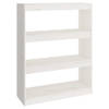 The Living Store Boekenkast Grenenhout - 80x30x103.5cm - Wit