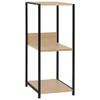 The Living Store Boekenkast - Compact design - 3 schappen - Staal en spaanplaat - 33.5 x 39.6 x 79.7 cm