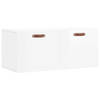 The Living Store Wandkast - Hoogglans wit - 80 x 36.5 x 35 cm - Duurzaam materiaal