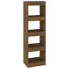 The Living Store Boekenkast Bruineiken - 40 x 30 x 135 cm - Bewerkt Hout