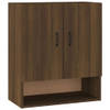 The Living Store Wandkast Bruineiken - 60 x 31 x 70 cm - Hoge kwaliteit - stevig en vochtbestendig