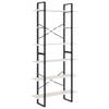 The Living Store Hoge kast 100x30x210 cm massief grenenhout wit - Kast