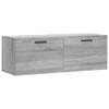 The Living Store Wandkast - Grijs Sonoma Eiken - 100 x 36.5 x 35 cm