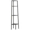 The Living Store Hoekkast 4 schappen - 45.5 x 31.5 x 150 cm - Sterke stalen constructie