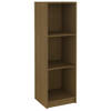 The Living Store Boekenkast - 36 x 33 x 110 cm - Massief grenenhout - Honingbruin