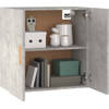 The Living Store Wandkast Scandinavische - zwevend - 60 x 30 x 60 cm - betongrijs