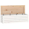 The Living Store Opbergdoos - Grenenhout - 109 x 36.5 x 33 cm - Wit