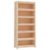 The Living Store Boekenkast Massief Grenenhout - 80x35x183 cm - Rustiek