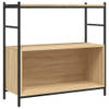 The Living Store Boekenrek - Boekenrek - 80 x 30 x 78.5 cm - Sonoma Eiken