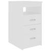 The Living Store Ladekast - Wit - 40 x 50 x 76 cm -3 lades - 1 bovenschap