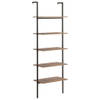 The Living Store Opbergrek 5 schappen - 64 x 35 x 185 cm - Sterke stalen constructie