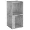 The Living Store Hoekkast Betongrijs - 33 x 33 x 67 cm - Stevig en stijlvol