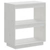 The Living Store Boekenkast 60x35x71 cm massief grenenhout wit - Kast