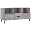 The Living Store Televisiekast TV-Meubel - 102 x 36 x 50 cm - Grijs Sonoma Eiken - Opbergruimte