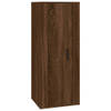 The Living Store Wandmeubel TV-kast - 40x34.5x100 cm - Bruineiken - Bewerkt hout