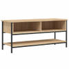 The Living Store TV-kast - Sonoma eiken - 100 x 35 x 45 cm - Duurzaam hout - Open vakken en schap - Industriële poten