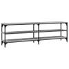 The Living Store Industrieel TV-meubel - 160 x 30 x 50 cm - Grijs Sonoma Eiken