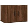 The Living Store TV-meubel - bruineiken - 57 x 34.5 x 40 cm - wandgemonteerd