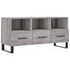 The Living Store Televisiekast - Trendy en praktisch - TV-meubel - 102 x 36 x 50 cm - Grijs sonoma eiken