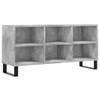 The Living Store TV-meubel Betongrijs - 103.5 x 30 x 50 cm - Bewerkt hout en ijzer