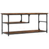 The Living Store Industriële TV-kast - 103 x 38 x 46.5 cm - Gerookt Eiken